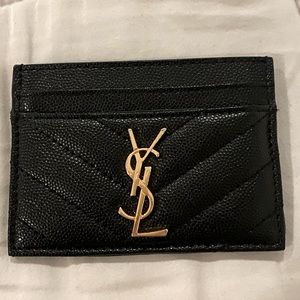 ysl card holder wallet